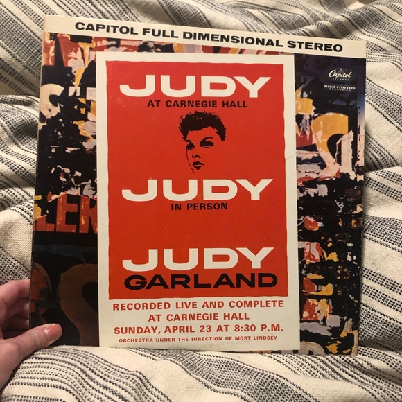Judy Garland at Carnegie Hall vinyl record